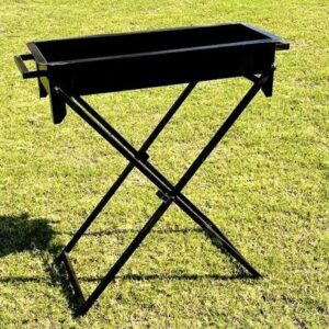 Heavy Duty MS Angeethi (BBQ) with Heavy Gauge Pipe Stand – 18” to 48”